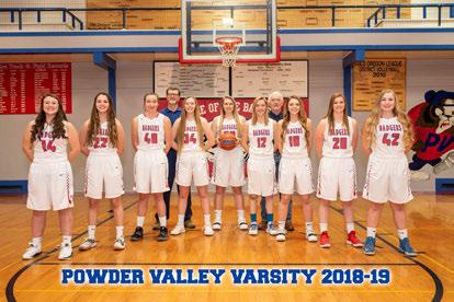 2018-19 1A Girls Basketball Powder Valley Badgers VARSITY ROSTER SCHEDULE (24-3) No. Name Pos. Yr. Ht.