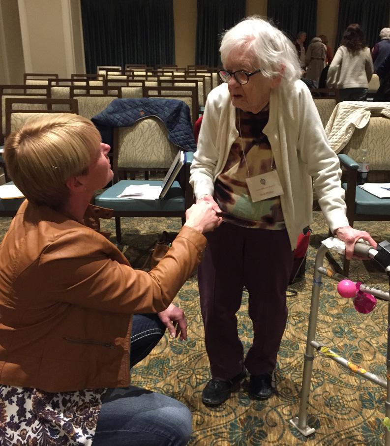 Afterwards, Lorrie was very inspired to meet one of the attendees who was 108 years old and rides a stationary bike daily.