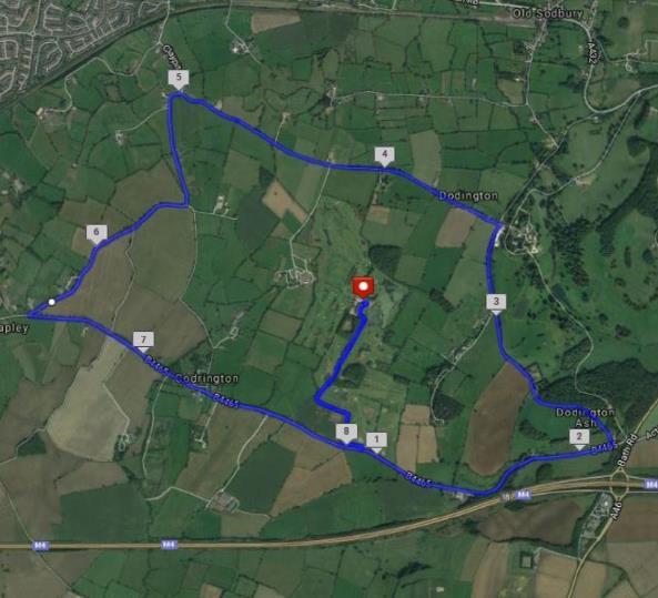 The cycle will consist of 2 x 12.5km laps around the surrounding country lanes. 6.4 Transition 2 (Bike - Run) Rack your bike in the same place as you took it from (in your numbered slot).