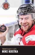 World Junior Hockey Championships MIKE KOSTKA POSITION: DEFENCE SHOOTS: RIGHT Played with the Leafs, Blackhawks, Lightning, Rangers,