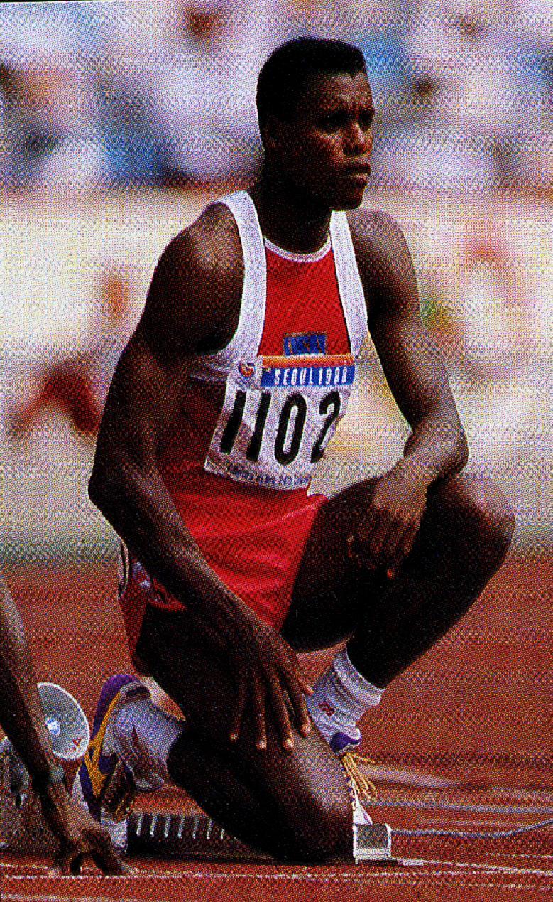and 400 m relay) 1987 - World Championship - 3 gold (100 m, long jump and 400 m relay) 1988 - Olympic Games - 2 gold (100 m, long jump), 1 silver (200