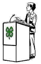The Stephens County Speech Contest will be Monday, October 16th, 2008 at 6 p.m. at the Stephens County Fair & Expo Center. ALL 4-H ers and Cloverbuds are encouraged to participate!