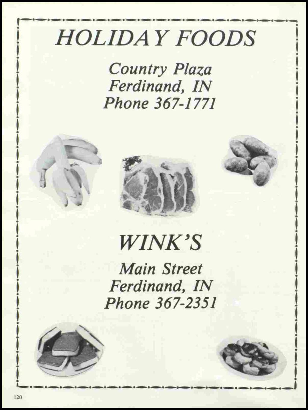 Country Plaza Ferdinand, IN Phone 367-1771 t i i.
