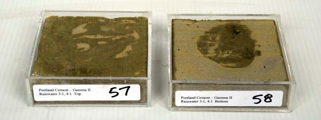 Fig. 3. Sample 58 shows the melted metal smear of the shielding material.