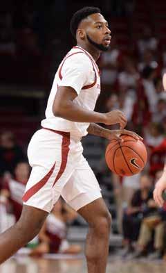 Had career-highs in points twice (16 at Ole Miss and 16 at LSU)... Hit a clutch 3-pointer with 14 seconds left to lift Razorbacks to win over Vanderbilt at home. 2018-19 (Fr.