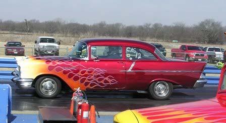 local drag racing events each year with their Tri Five Chevys, many race