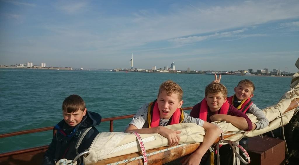 the Small Tall Ships Race in which we competed in last year and we tried to