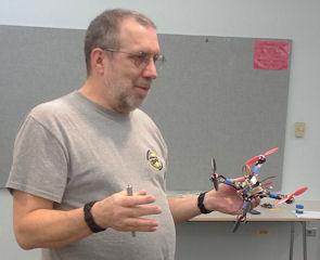 Keith Egging showed members a 20 year old Decathlon he had built. He is in the process of cleaning it up and plans to donate it to Pilot Pete s (without engine of course).