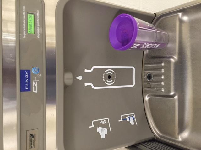 Water Bottle Filling Station Challenge Last year Grissom Patriots saved 10,263 plastic water bottles from ending up in landfills by using the water