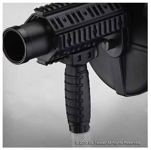 It s compatible with M1913 Picatinny rail.