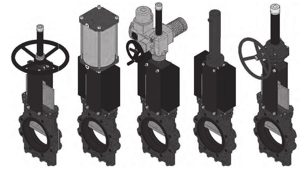 4 KH 70 en 7 4 ACTUATOR 4.1 Handwheel (Rising or Non Rising Stem and Stem with Gear Box) To operate the valve: Turn the handwheel clockwise to close or anticlockwise to open. 4.2 Chainwheel To operate the valve pull one of the chain s vertical drops, taking into account that locking is carried out when the chainwheel turns clockwise.