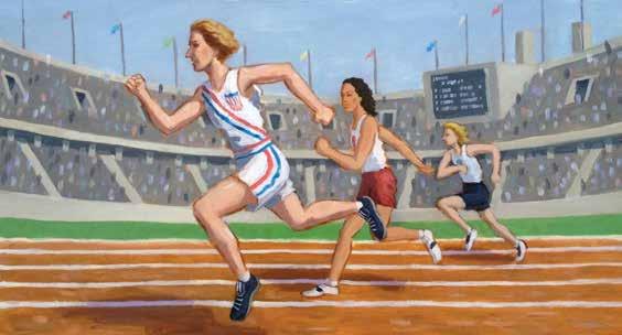 Chapter 2 Olympic Champion Helen s dream of being the world s fastest runner became real in high school. In physical education class, coach W. Burton Moore had the girls run the 50-yard dash.