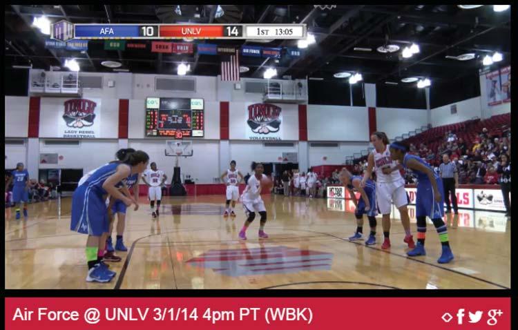 distribution on multiple platforms and devices. Every home Lady Rebel game, as well as every road conference game, will be available though the Mountain West Network, which is available at UNLVRebels.