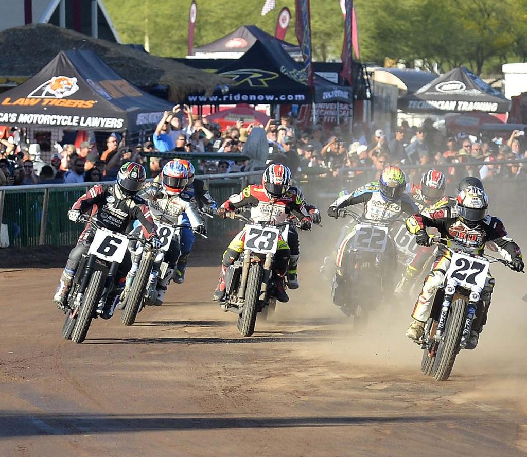 ROUND 5 / MAY 13, 2018 TURF PARADISE / PHOENIX, ARIZONA FLAT TRACK 2018 AMERICAN FLAT TRACK SERIES P68 ance, Indian Scout FTR750) had led last year s race for almost the whole way only to lose out to
