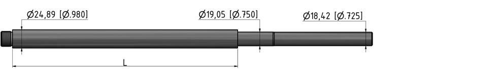 Here some examples: #6200-26 (fluted) #6100-20 #6000-16, 75 (with muzzle-thread) L = pistol-; carbine-; mid-; rifle length calibre:.