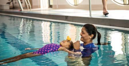 This level is for the preschooler who is able to swim the width of the pool using rhythmic breathing and can float on his/her back without the use of equipment or assistance.