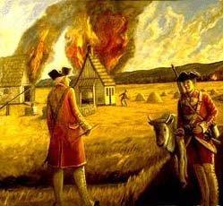 The British didn't want Acadians coming back, so they burned down their