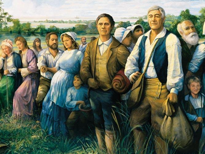The Expulsion of the Acadians : Families were divided. Some were absorbed into the future American melting pot.