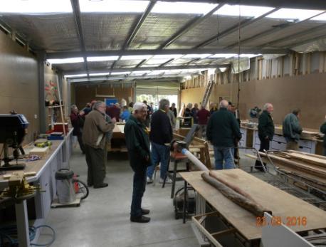 We were able to admire their new extension that now gives them a great workshop area and has