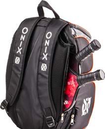 The bag is designed to keep you cool with breathable mesh panels on the front and back.