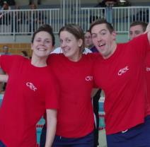 Jo, John, Laura and Noémie were selected for Team A and Tony swam in Team B.
