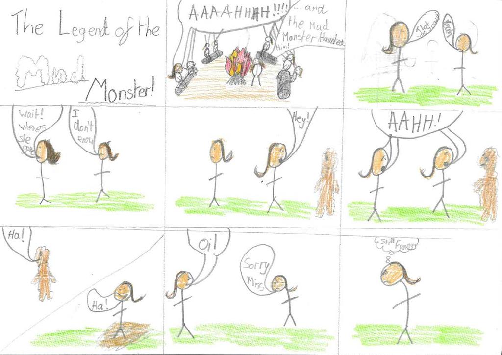 Cartoon by Saskia, Year 6 House Netball by Eva, Year 6 She shoots...she scores! Year 3 and 4 house netball has kicked off to a great start. Four houses, one umpire, who will win? Off they go!