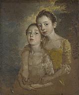 Daughters, Playing with a Cat, c. 1760 1 75.6 62.9 cm (29 3/4 24 3/4 in.) frame: 92.5 80.5 9.