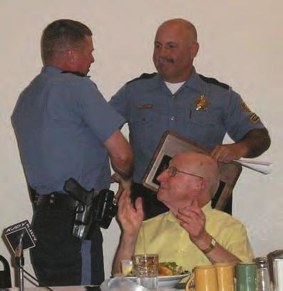 Recognition Trooper Received Department Lifesaving Award for Rescuing 90-Year-Old Man from John Day River n August 4, former Superintendent Timothy McLain recognized the May 20, 2010, O lifesaving