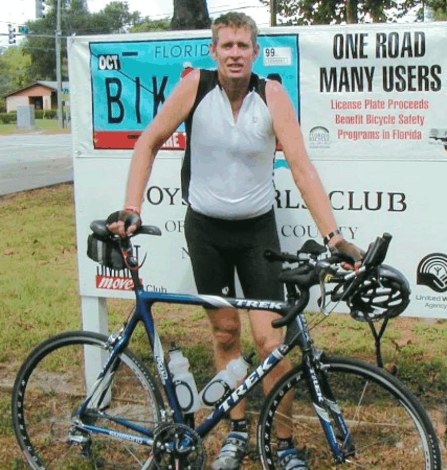 GCC Rider Robert Stevens S ome GCC members ride 10-12 miles, some 100. Many ride, run, swim and compete. Not so many have done si Ironman races (2.4 mile swim, 112 mile bike ride, 26.2 mile run).