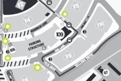 Where to park and how to obtain parking permit (continued): Please STOP at the Parking Information Booth, provide your name to the parking attendant and request your FREE parking permit for the