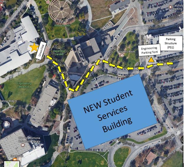 Don t want to wait for a shuttle? Walking to/from Unveiling (12:00-1:00 PM): If you opt out of the shuttle or arrive late you may walk to the unveiling at building 17. Please follow the map below.