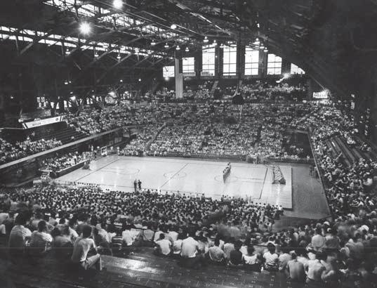 Olympic basketball trials, the fi rst USSR-USA basketball game, all-star basketball games for the NBA and ABA and the East-West College All-Stars, the nationally-prominent Butler Relays in track,