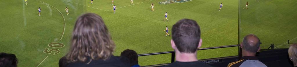 Welcome CORPORATE HOSPITALITY Coteries Grand Final AFLW Partnerships Events PRIVATE SUITES Treat your guests to a private experience with a corporate suite, at either Marvel Stadium or the MCG.