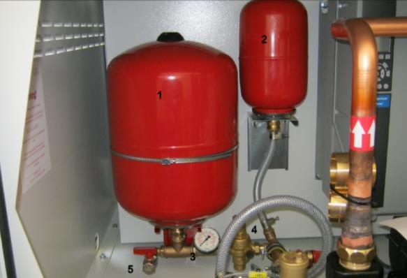 expansion tank Verify expansion tank nitrogen pressure. Expansion nitrogen tank pressure should be check with a pressure gauge and set according to chiller height from the IFP.