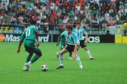 final minutes. Messi also proved lethal against Nigeria in the final, where he scored twice from the penalty spot to beat Nigeria 2-1.