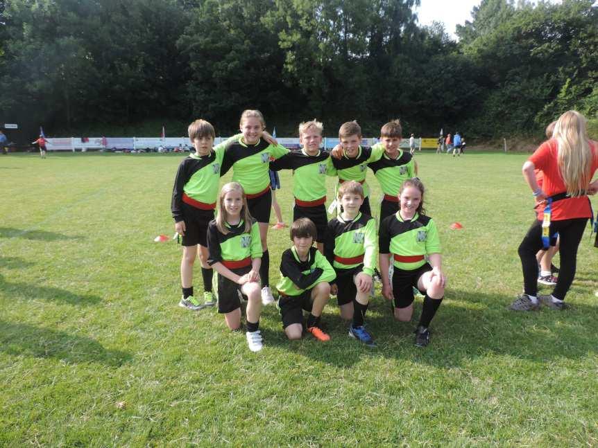 Rugby World Cup Tour; Tag Rugby Tournament On Wednesday night, the Newton St. Cyres tag rugby team went to Crediton Rugby Club to take part in a very special tag rugby tournament.