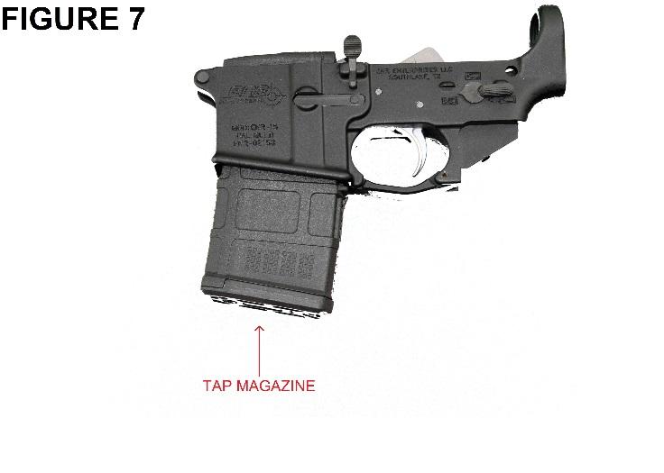 The rifle can also be loaded with the Bolt in the rear position.