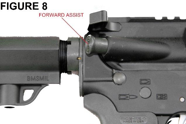 Handle until it catches the Bolt Release Lever (Fig 9). Put the Safety Selector Lever to the "SAFE" / NON FIRE position.