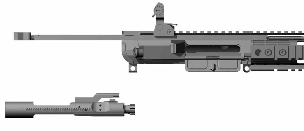 Release the slipring over the ends of the handguard to retain them. 4 - Place the charging handle (1) in the upper receiver (29).