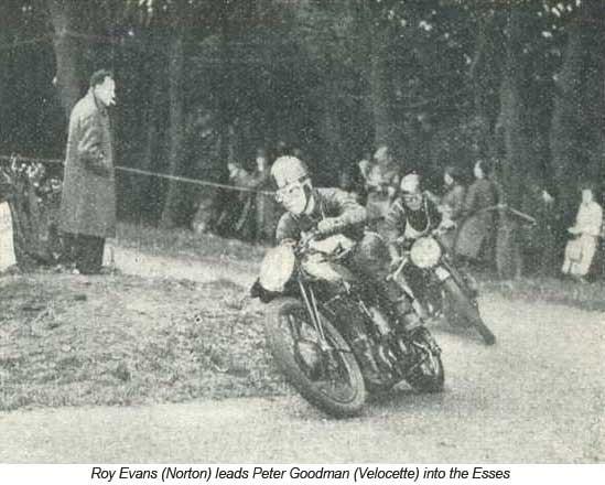 At the very first meeting in September 1946, it was reported that the circuit called for some thirty-four gear changes, with its twists and turns presenting hazard after hazard, the 1-in-9 ascent of