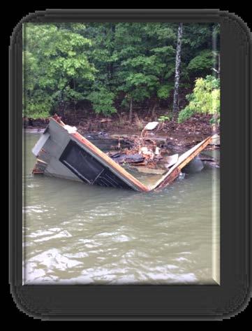 This resulted in a substantial amount of manmade debris being washed into Norfork Lake.