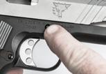 Remove the magazine, look into the ejection port and visually check the chamber and ejection port to make sure there are no cartridges in the pistol.