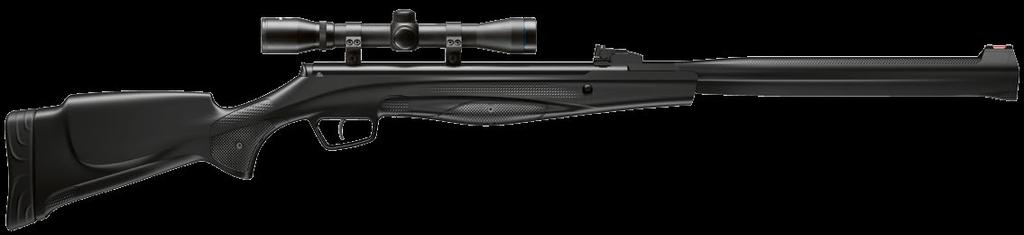 The unique design and ergonomic shapes makes the air rifle fit perfectly to the shooter.