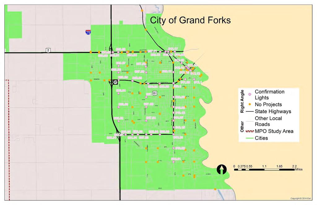 LOCAL ROAD SAFETY PROGRAM JUNE 2014 CHAPTER 4: GRAND FORKS INFRASTRUCTURE SAFETY PROJECTS FIGURE 4-11 City of Grand Forks