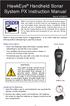 HawkEye Handheld Sonar System PX Instruction Manual
