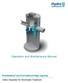 Operation and Maintenance Manual. First Defense and First Defense High Capacity. Vortex Separator for Stormwater Treatment
