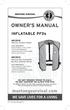 INFLATABLE PFDs. MD2010 Manual Inflation Model. MD2012 Manual with Automatic Backup Inflation Model