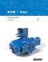 E Series Piston Pumps Variable Displacement Series for Mobile Applications Technical Catalog PVE012 PVE19 PVE21