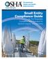 OSHA Small Entity Compliance Guide for the Respirable Crystalline Silica Standard for General Industry and Maritime