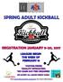 Adult Kickball Program Spring 2017 Registration and League Information